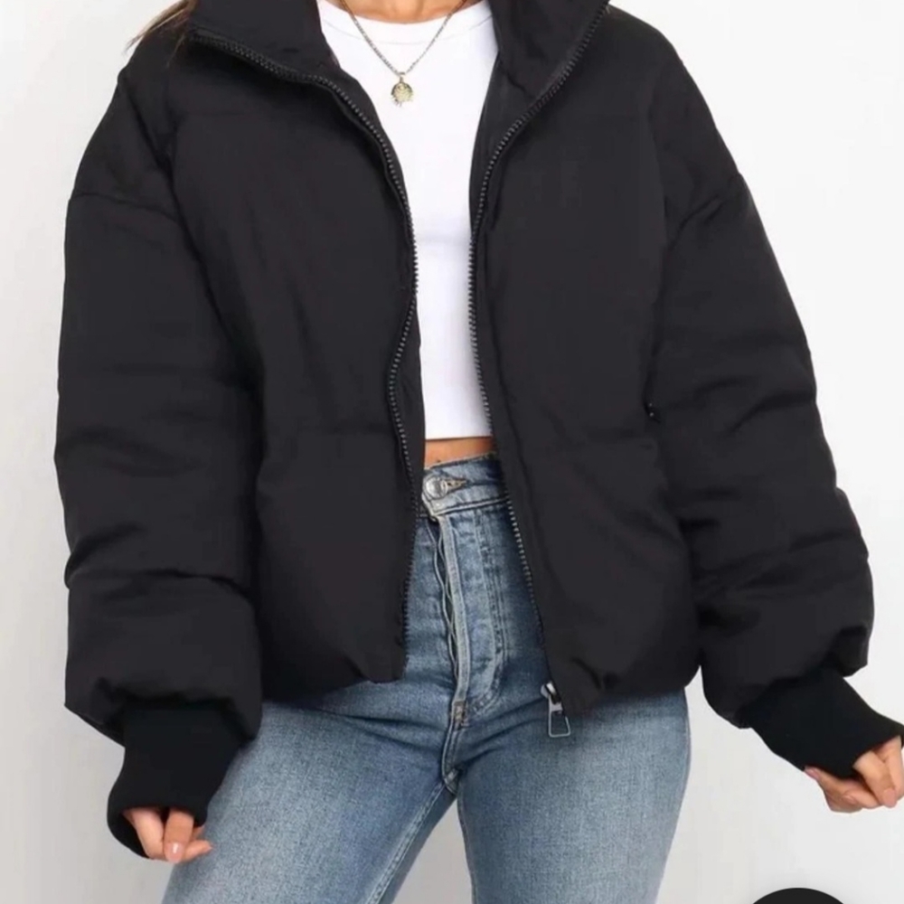 Cropped Puffer Jacket new!